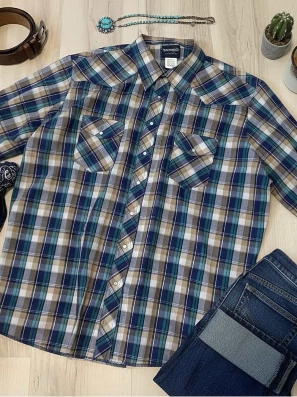 Wrangler Men's Western Shirt | Size 3XT